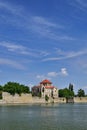 Tata castle next to the Old Lake Royalty Free Stock Photo