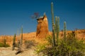 The Tatacoa desert, the driest place of Colombia Royalty Free Stock Photo