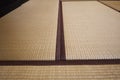 Tatami, Japanese traditional matting with top view. Royalty Free Stock Photo