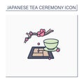 Tatami mat color icon Royalty Free Stock Photo
