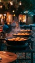 Tatars cooking in ovens at an outdoor cafÃÂ©