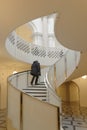 Tate Britain Spiral Staircase. architectural patters. walking up