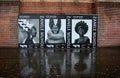 Tate Modern. Outdoor advertising for Zanele Muholi photography exhibition. Royalty Free Stock Photo