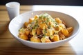 tater tot poutine with gravy and cheese curds