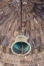 Tatev, Armenia - May 11, 2017. Bell in Famous Tatev Monastery in mountains with funicular