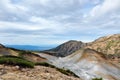 Tateyama in the autumn. Mt. Dainichidake and Murodo Royalty Free Stock Photo