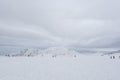 Snow corridor on Tateyama Kurobe Alpine Route, Japanese Alp Royalty Free Stock Photo