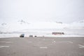 Mudoro station at snow corridor on Tateyama Kurobe Alpine Route Royalty Free Stock Photo