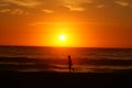 Tathra Sunrise Walker Royalty Free Stock Photo