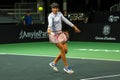 Tatjana Maria of Germany in action against Victoria JimÃÂ©nez Kasintseva of Andorra during the Credit Andorra Open Women`s Tennis