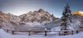 Tatra Mountain nature landscape of Morskie oko Royalty Free Stock Photo