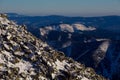Tatra mountains from Chopok, Slovakia Royalty Free Stock Photo