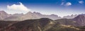 Tatra Mountains panorama - rocky summits of Carpathian Mountains Range