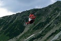 Tatra Mountains, Poland - June 2020: Mountain Rescuers, TOPR, TatrzaÃâskie Ochotnicze Pogotowie Ratunkowe Royalty Free Stock Photo