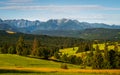 Tatra Mountains, Poland. Panorama of a mountain landscape. Late summer mountain view. Beautiful landscape Royalty Free Stock Photo