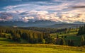 Tatra Mountains, Poland. Panorama of a mountain landscape. Late summer mountain view Royalty Free Stock Photo