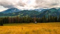 Tatra Mountains, Poland. Panorama of a mountain landscape. Late summer, scenic mountain view Royalty Free Stock Photo