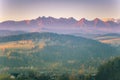 Tatra Mountains seen from Sromowce Wyzne