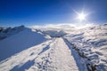 Tatra mountains in snowy winter time Royalty Free Stock Photo