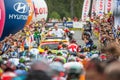 Tatranska Bukowina, Poland. AUGUST 4. 2017: Czeslaw Lang Director of 74. Tour de Pologne starting last 7. stage Royalty Free Stock Photo