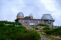 Tatranska Lomnica, SLovakia, 23 August 2022: Astronomical and meteorological observatory near Skalnate pleso or tarn or lake in