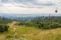 TATRANSKA LOMNICA, SLOVAKIA Ropeway to Skalnate Pleso Royalty Free Stock Photo