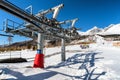 Ski-lift in resort Tatranska Lomnica in High Tatras mountains, Slovakia Royalty Free Stock Photo