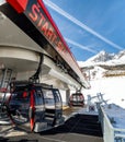 Station of ropeway in resort Tatranska Lomnica in High Tatras mountains, Slovakia