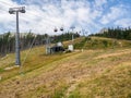 TATRANSKA LOMNICA, SLOVAKIA Ropeway to Skalnate Pleso Royalty Free Stock Photo