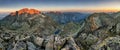 Tatras - Gerlach peak at sunrise, mountain panoramas Royalty Free Stock Photo