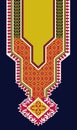 Tatreez pattern design with Palestinian traditional embroidery motif. Decorative Palestinian seamless pattern in colors,