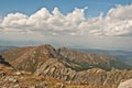 Tatry mountains panorama from Spalena peak in Rohace