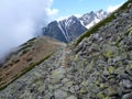 Tatry mountains in Slovakia in the spring