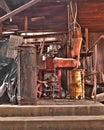 Tattered chair in a workspace