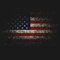 Tattered distressed american flag Royalty Free Stock Photo