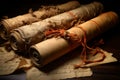 Tattered old scrolls preserve the wisdom of generations past