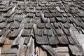 Old worn out and tattered shingles Royalty Free Stock Photo