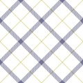 Tattersall pattern in purple, green, white. Textured seamless tartan plaid background graphic for flannel shirt, blanket, duvet. Royalty Free Stock Photo