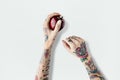 Tattoo Apple Fruit Red Fresh Sweet Juicy Concept