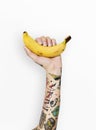 Tattoo Banana Fruit Ripe Tropical Vitamin Organic Concept