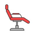Tattoo chair color icon Royalty Free Stock Photo