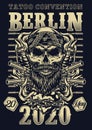 Tattoo convention in Berlin vintage poster