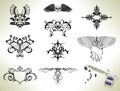 Tattoo flash design elements