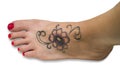 Tattoo on foot