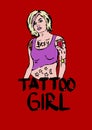 Tattoo girl