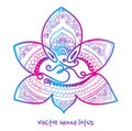 Tattoo henna lotus