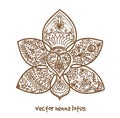 Tattoo henna lotus