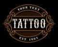 Tattoo logo template.