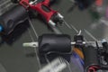 tattoo machine is on the table in a tattoo studio closeup Royalty Free Stock Photo