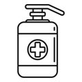 Tattoo medical dispenser icon, outline style